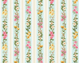 Young of the Year - Small Stripe Blue from Henry Glass Fabric