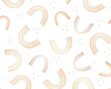 You Are My Sunshine - Tossed Rainbows White from Henry Glass Fabric