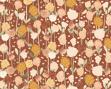You Are My Sunshine - Abstract Garden Floral Dk Rose from Henry Glass Fabric