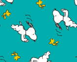 Peanuts FLEECE - Snoopy and Woodstock Run from Springs Creative Fabric