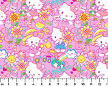 Hello Kitty - Garden Doodle Pink from Springs Creative Fabric