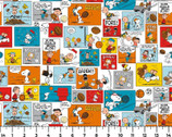 Peanuts - Sports and Aaugh Comic Blocks from Springs Creative Fabric