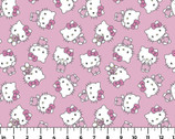Hello Kitty - Sweet Toss Pink from Springs Creative Fabric
