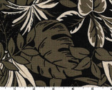 Resort DOBBY - Mono Leaf Dark from Kokka Fabric
