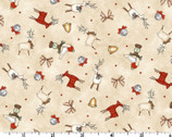 Homemade Holidays - Little Deer Tan from Maywood Studio Fabric