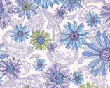 Sleepovers - Floral Blue from Benartex Fabrics