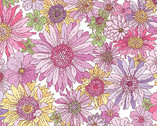 Sleepvers - Best Friends Floral Pink from Benartex Fabrics