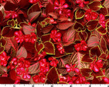 Hand Picked Christmas - Spiced Wine Red from Maywood Studio Fabric