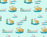 A Trip To The Farm - Ducks on Lake Soft Blue by Tracy Hall from Studio E Fabrics