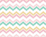 Chevron Chic FLANNEL White from Camelot Fabrics