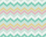 Chevron Chic FLANNEL Aqua Mint from Camelot Fabrics