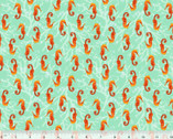 Deep Sea - Fantastical Seahorses Seafoam from Windham Fabrics
