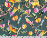 Whisker Wonderland - Floral Tulips Shadow from Robert Kaufman Fabrics