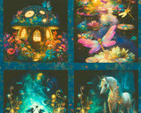 Night Fable - Magical Forest Panels PANEL 24 Inches from Robert Kaufman Fabrics