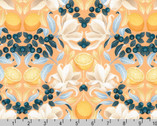 Grove - Lemons Berries Floral Peach from Robert Kaufman Fabrics