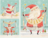 Love Santa - Santa Wishes PANEL 24 Inches from FreeSpirit Fabrics