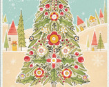 Love Santa - Oh Christmas Tree PANEL 24 Inches from FreeSpirit Fabrics