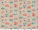 Chibi Petit OXFORD - French Bulldog Tan from Kokka Fabric