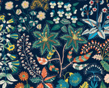 Whimsy - Floral Navy from In The Beginning Fabric