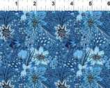 Whimsy - Floral Blue from In The Beginning Fabric