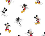 Disney Mickey Traditional White from Springs Creative Fabric