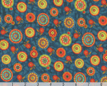 Parrot Habitat - Medallion Radiance Teal from Benartex Fabrics