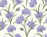 Whispering Lilies - Lilies Ivory by Jackie Robinson from Benartex Fabrics