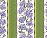 Whispering Lilies - Lilies Tripe Leaf Green by Jackie Robinson from Benartex Fabrics