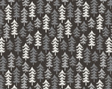 Woodland Magic - Trees Gunmetal by Jessica Flick from Benartex Fabrics