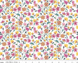 Morning Meadow - Flower Field White from Riley Blake Fabric
