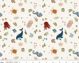 Created With Love - In The Sea Ecru from Riley Blake Fabric