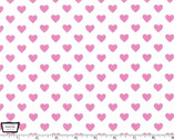 Hearts All Over - Blossom - Cotton Print Fabric from Michael Miller