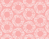 Shape of Spring - Full Circle Petal Pink - Organic Cotton Fabric from Cloud 9