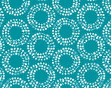Shape of Spring - Full Circle Blue Jay - Organic Cotton Fabric from Cloud 9