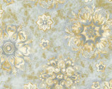Patina - Medallion with Metallic Cotton Print fabric from Timeless Treasures