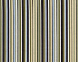 Garden View - Vertical Stripe Blue Green by Lisa Audit from Wilmington Prints