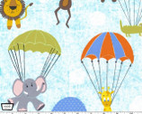Hanging Out Blue - Cotton Print Fabric from Michael Miller