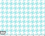 Everyday Houndstooth - Aqua Cotton Print Fabric from Michael Miller