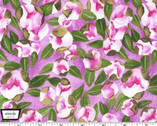 Vignette - Spring Buds - Berry Lavender by Laura Gunn from Michael Miller