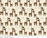 Giraffe Crossing - Giraffe Cream by RBD Designers from Riley Blake