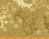 Glisten - Gold Doves by Whistler Studios from Windham Fabrics