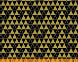 Bold and Gold - Triangle Grid Black by Ampersand Design Studio from Windham Fabrics