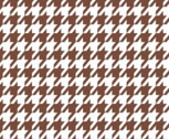 Black & Tan - Houndstooth in Cognac from Camelot Cottons