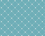 Rise & Shine - Lattice in Teal from Camelot Cottons