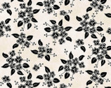 A Quilters Garden - White Black Forget Me Nots by Bird Brain Designs from Fresh Water Designs