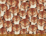 Wild Woods - Fox Heads by Daphne Brissonnet from Windham Fabrics