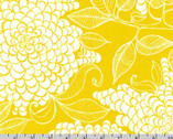 Mystic - Curry Yellow Blooms by Valori Wells from Robert Kaufman