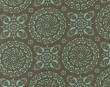 Rambling - Rose Dove Tan Medallion by Sandy Gervais from Moda