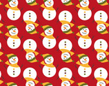 Christmas Characters - Red Snowman from Fabric Freedom