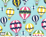Up and Away - Mist Hot Air Balloons by Emily Herrick Designs from Michael Miller